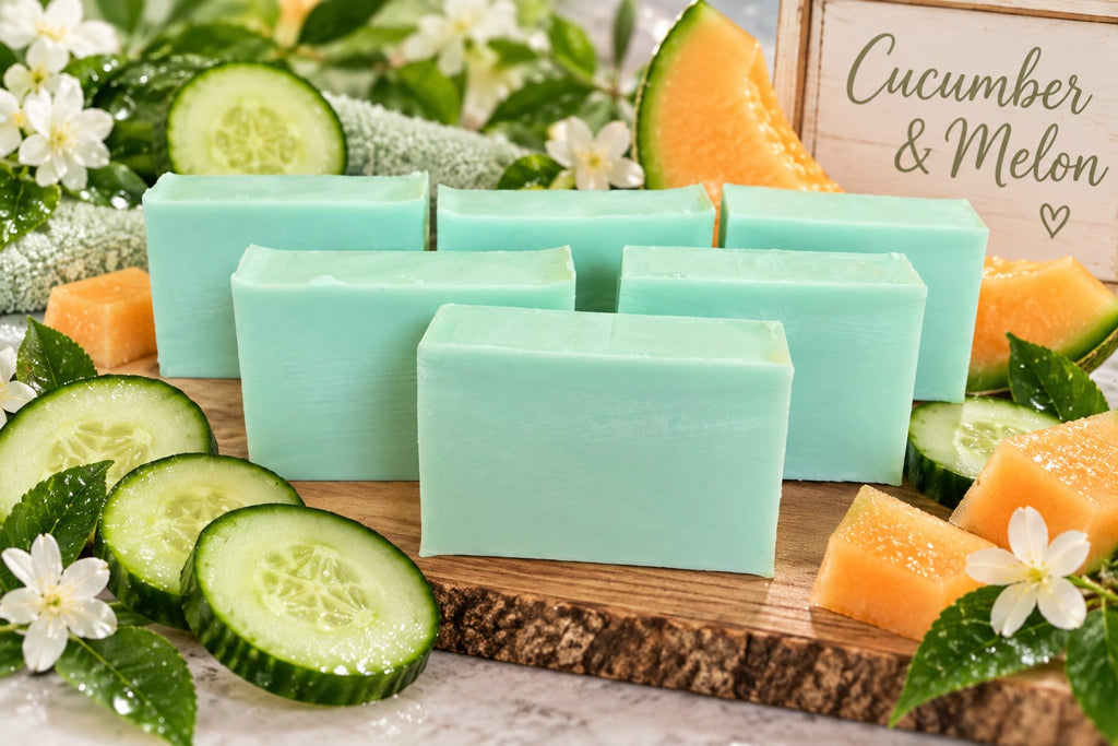 Cucumber Dew handmade soap bars